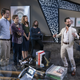 Zach Woods (left), Thomas Middleditch, Amanda Crew, Martin Starr, Chris Diamantopoulos